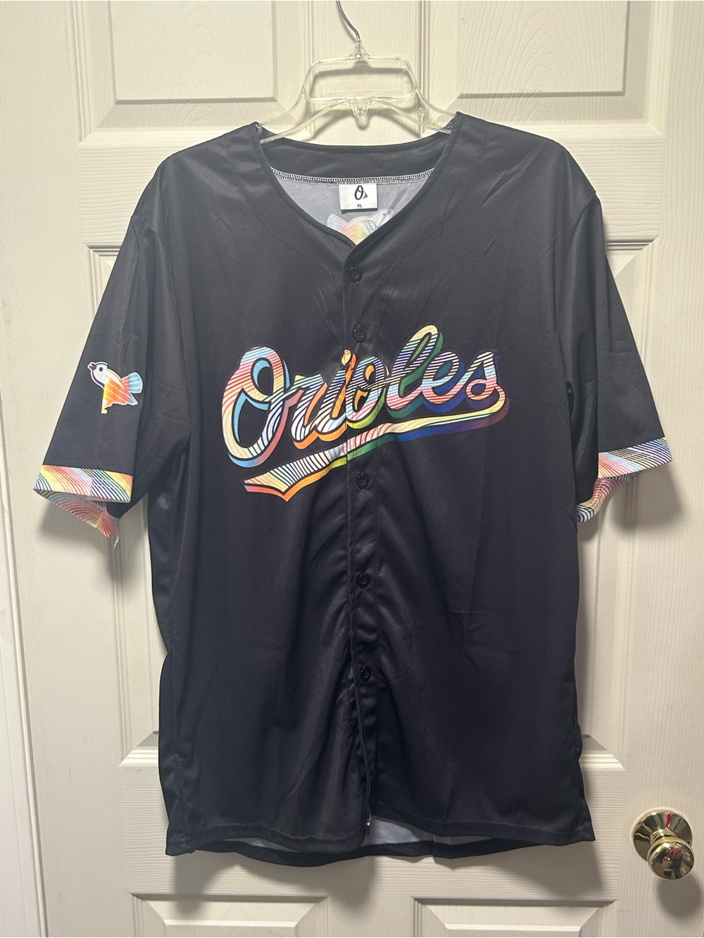 2025 Baltimore Orioles Pride Jersey 6/25/25 XL SGA MLB O's Giveaway Night LGBT+
